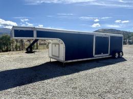 163   -  GOOSENECK Cargo Carhauler Trailer Cerrado